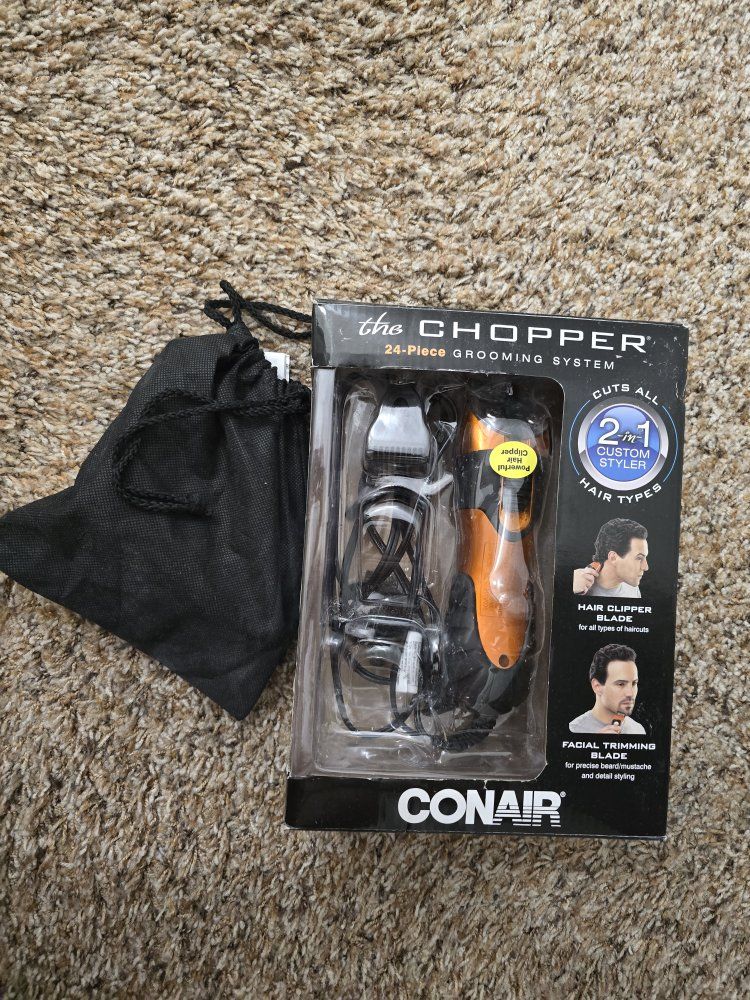 Conair The Chopper 2-in-1 Custom Styler 24-Piece Grooming System Hair & Facial Trimmer