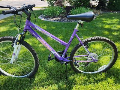 Magna Echo Ridge 24 inch Girls Mountain Bike - 18-Speed, Purple/Pink, Good Condition