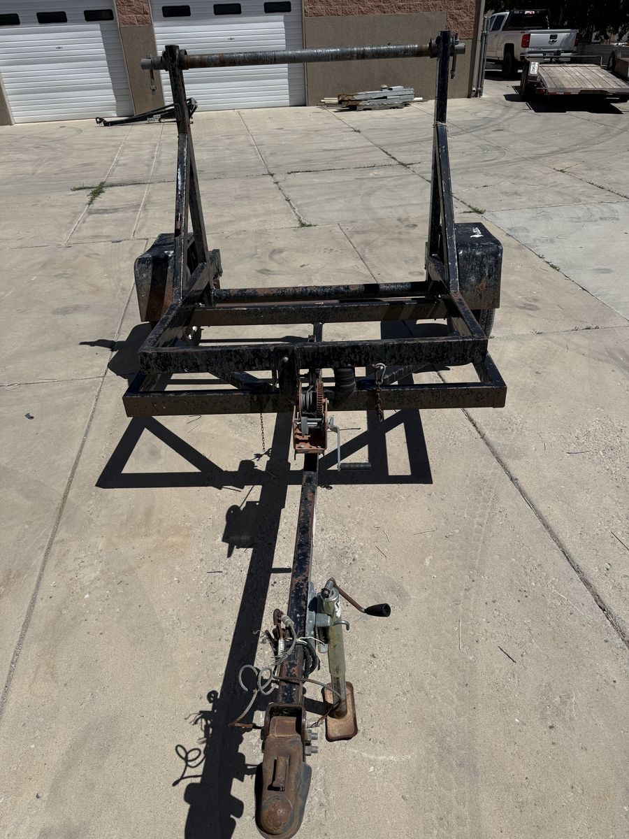 1998 Integrity Trailers Spool Cable Utility Trailer - Winch Works - Needs Lights/Wiring