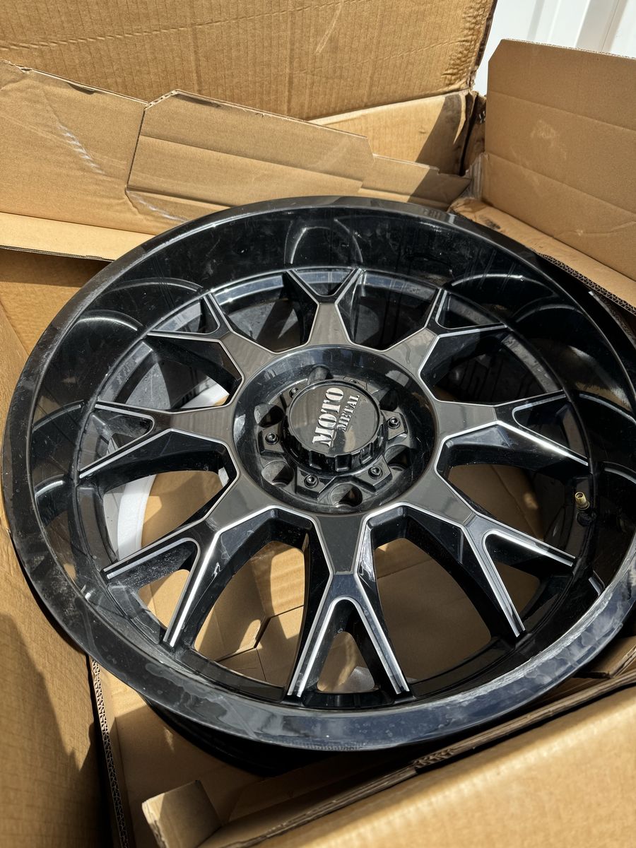 3 Moto Metal F150 Take Off Black Wheel Rims