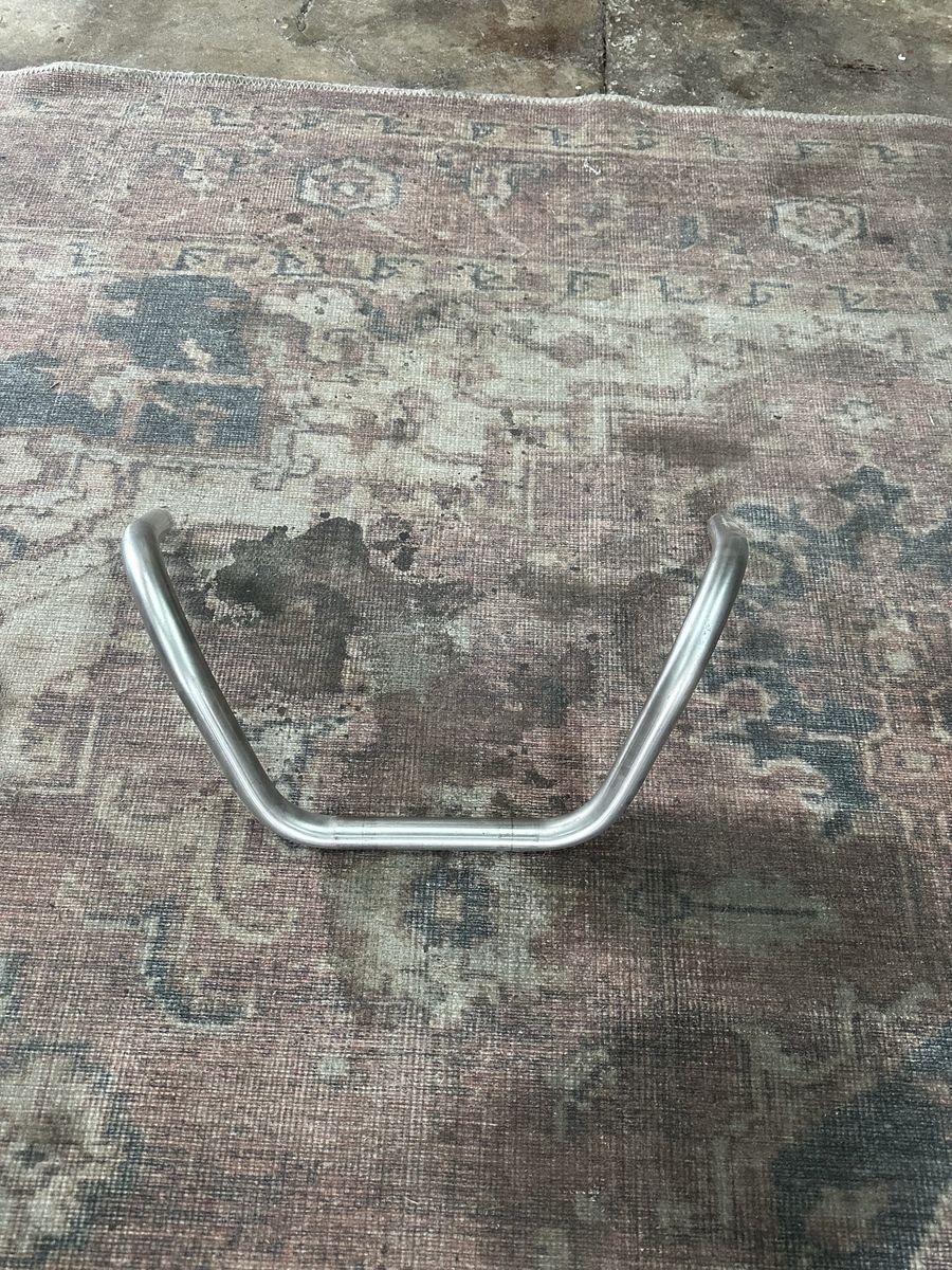 Stainless buckhorn silverback motorcycle handlebars