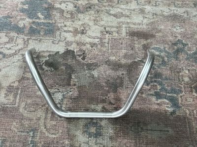 Stainless buckhorn silverback motorcycle handlebars