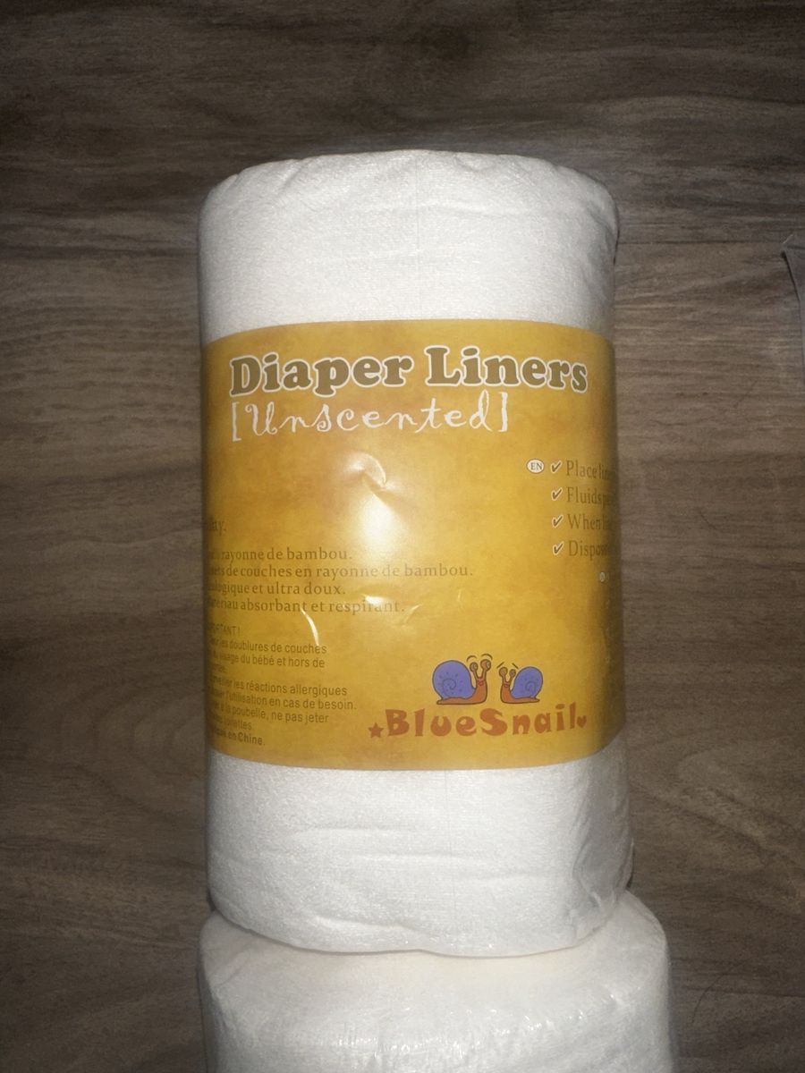 Blue Snail Unscented Bamboo Diaper Liners