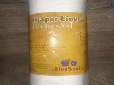Blue Snail Unscented Bamboo Diaper Liners