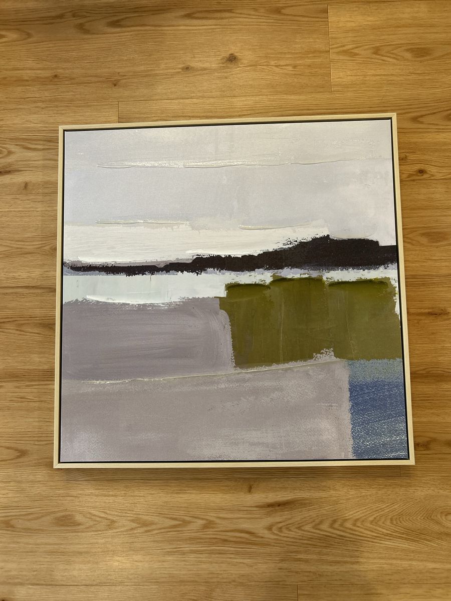 Framed Abstract Wall Art Canvas Painting