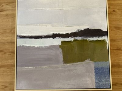 Framed Abstract Wall Art Canvas Painting