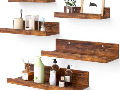 5 piece floating shelves set