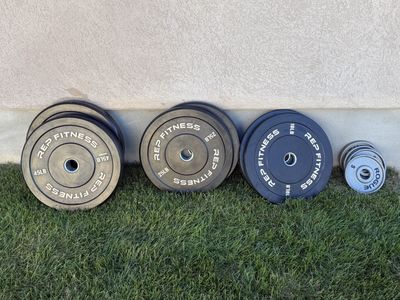 180 lbs of Rep Fitness Weights