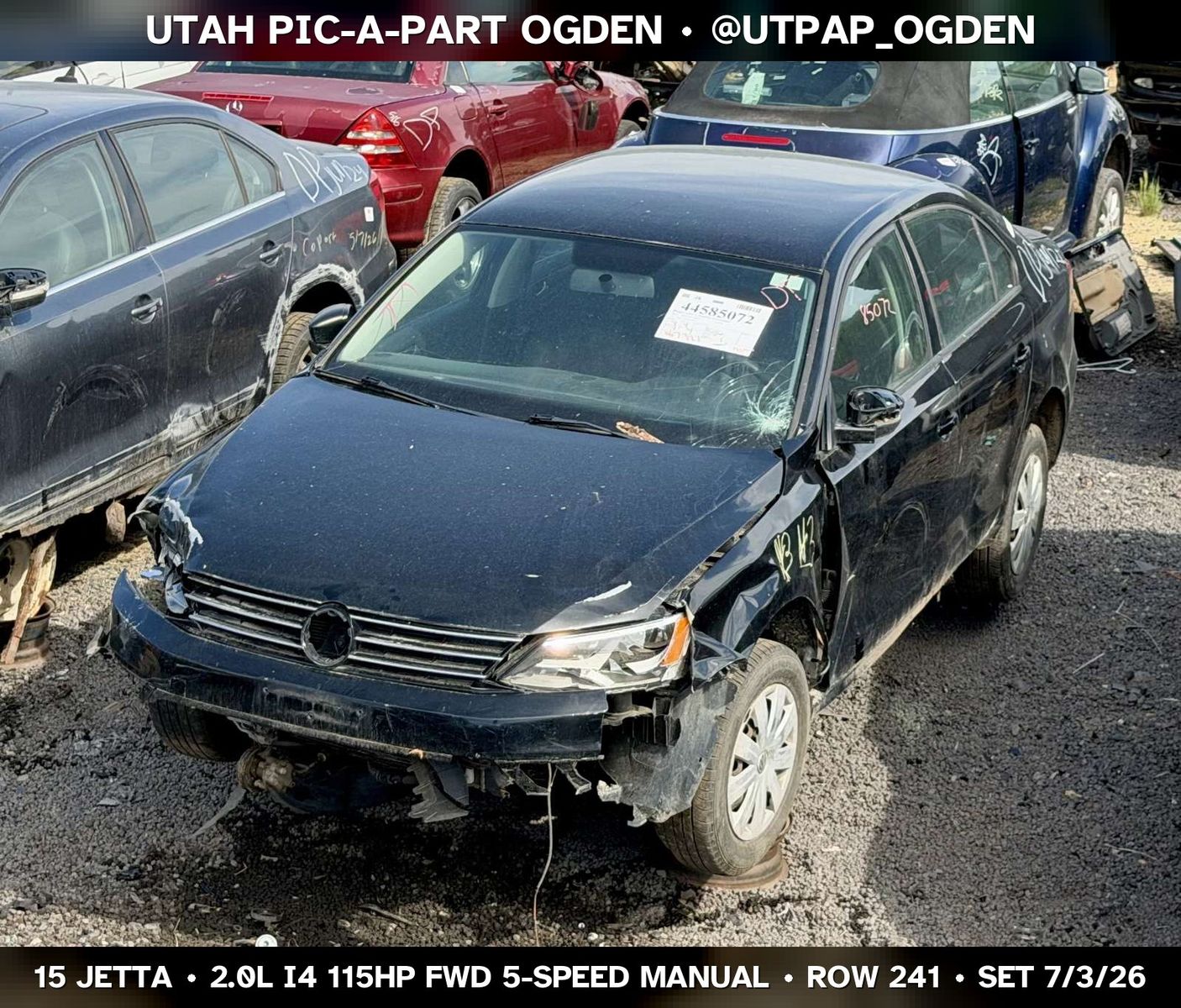 2015 Volkswagen Jetta Mk6 Parts - UTPAP Ogden