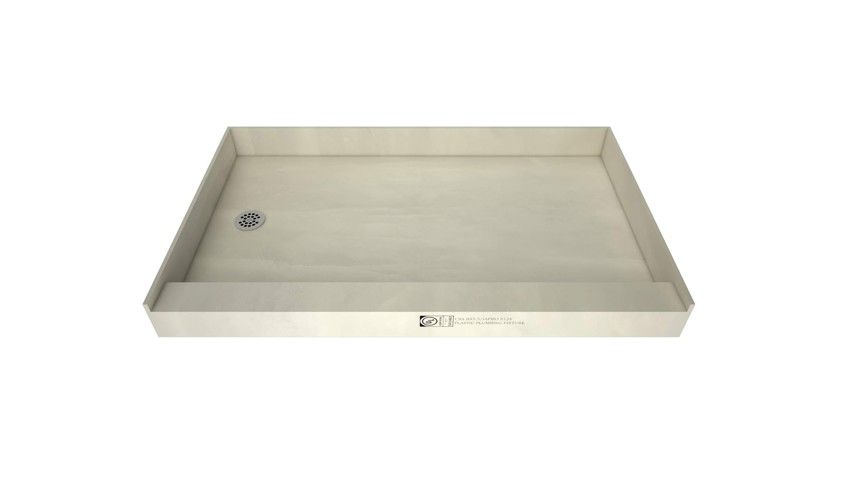 Tile Ready Redi Base 32" x 60" Single Threshold Shower Base Pad w/ Left Drain - Tileable Pre-pitched - Waterproof Membrane