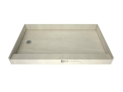 Tile Ready Redi Base 32" x 60" Single Threshold Shower Base Pad w/ Left Drain - Tileable Pre-pitched - Waterproof Membrane