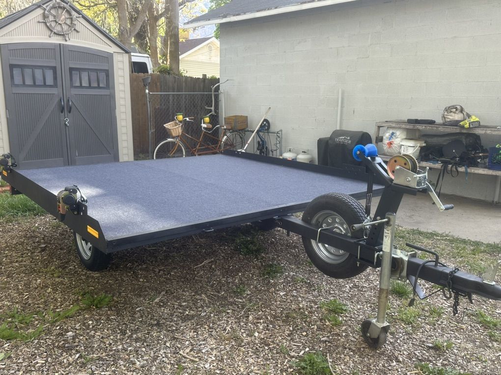 8x8ft Tilt DecK Rafting Trailer!