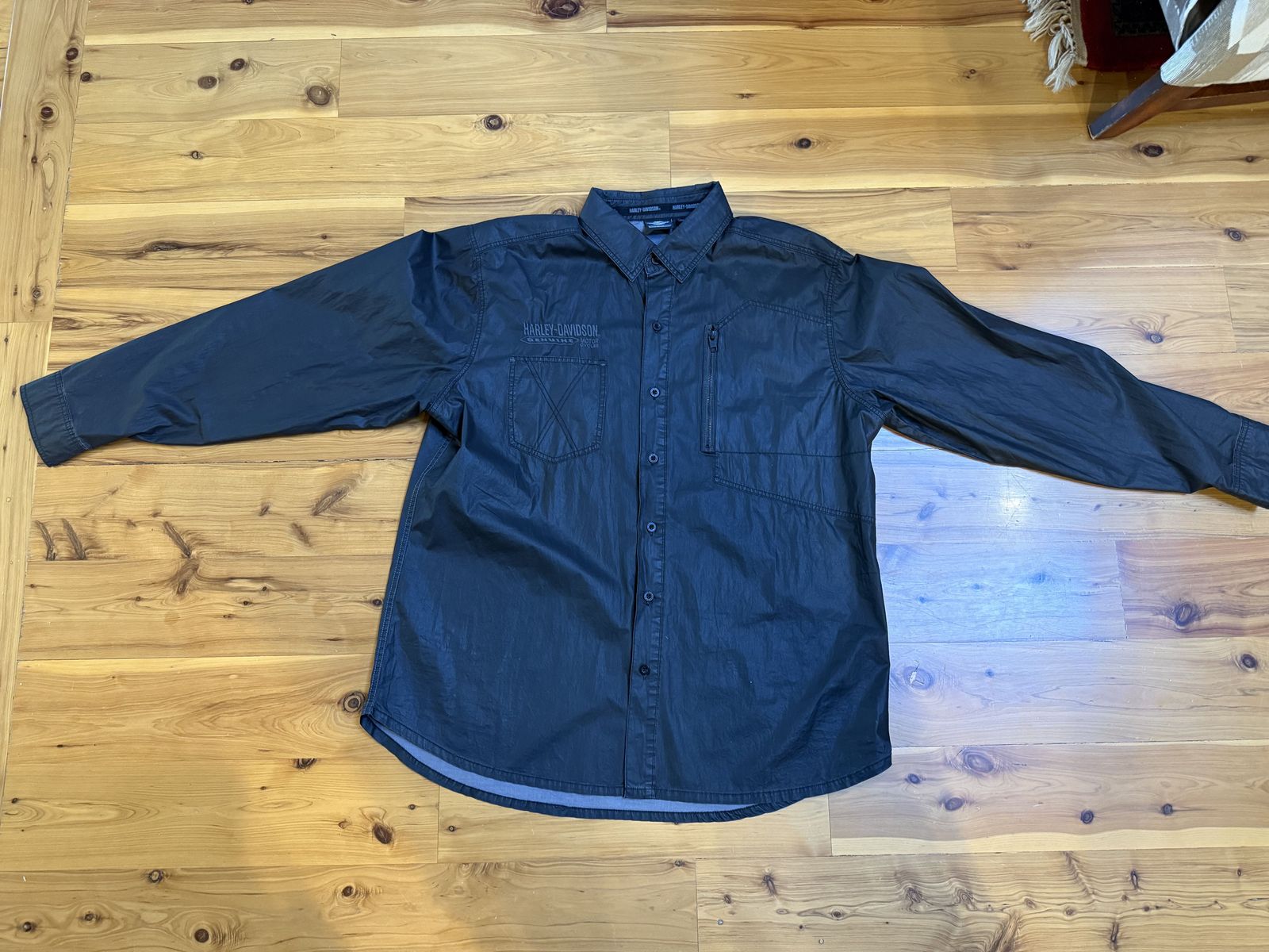 Harley Davidson Wind Shirt, size XXL, Black< Brand New