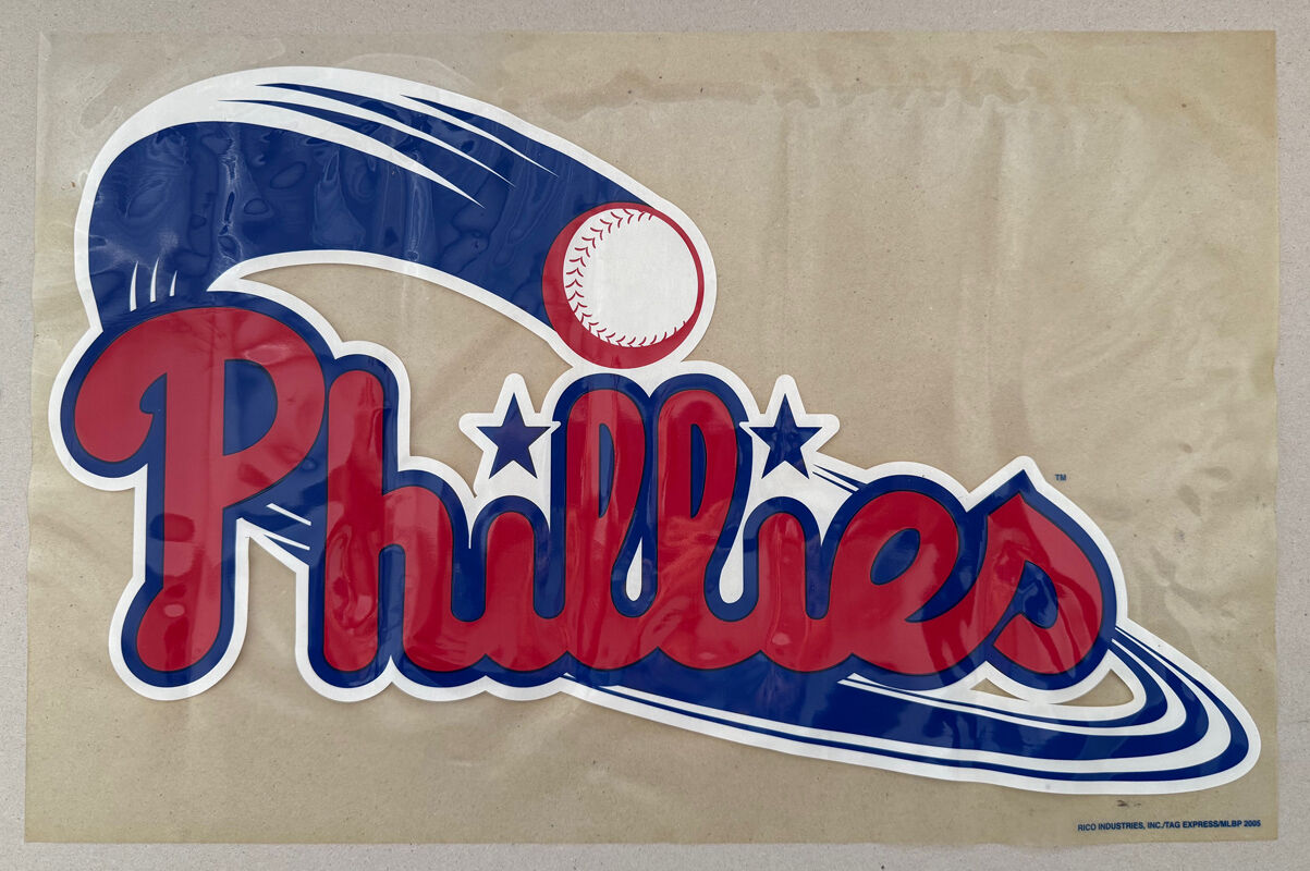 Vintage 2005 PHILADELPHIA PHILLIES Vinyl Decal Car Sticker