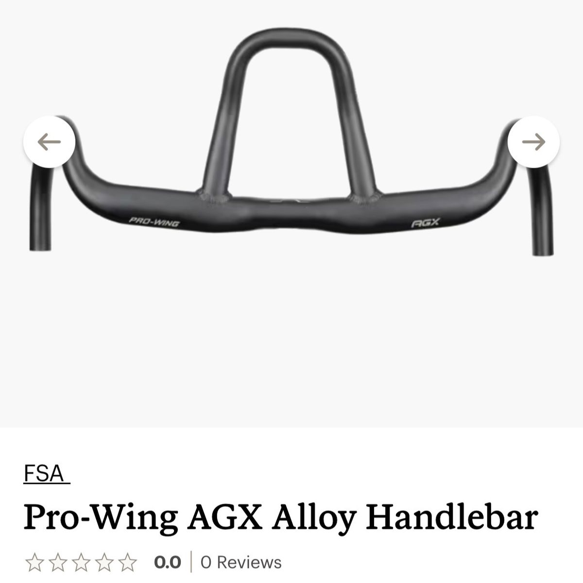FSA Prowing bars 440mm