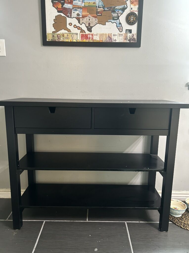 Black Espresso Bar/Sideboard Table