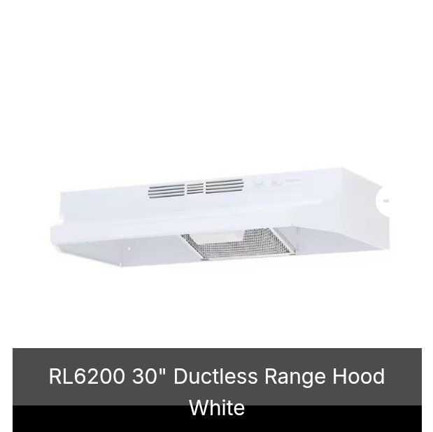 30" Ductless Range Hood (NEW)