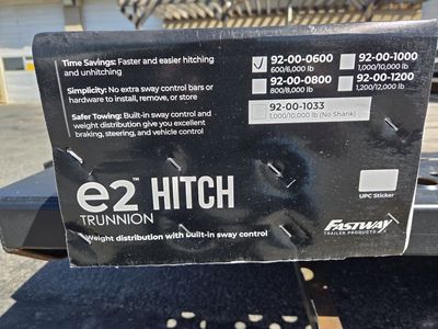 Fastway E2 trunion hitch (stabilizer)