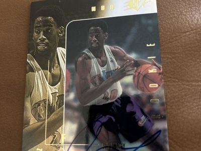1999 Utah Jazz NBA SPx Quincy Lewis RC Autographed Trading Card - Utah Jazz (Signed) NBA Auto Basketball Rookie