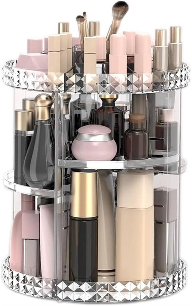 Hendiy 360 Rotating Makeup Organizer, Large