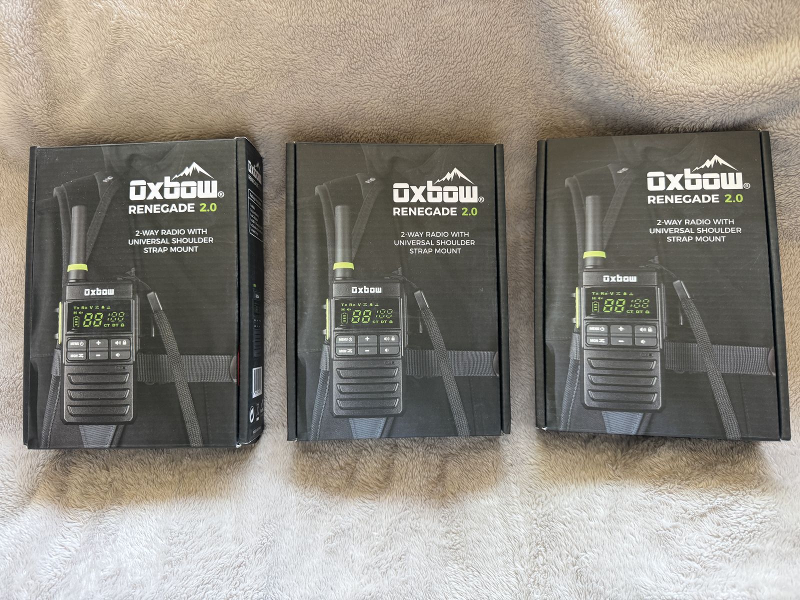 3 OXBOW RENEGADE 2.0 RADIOS