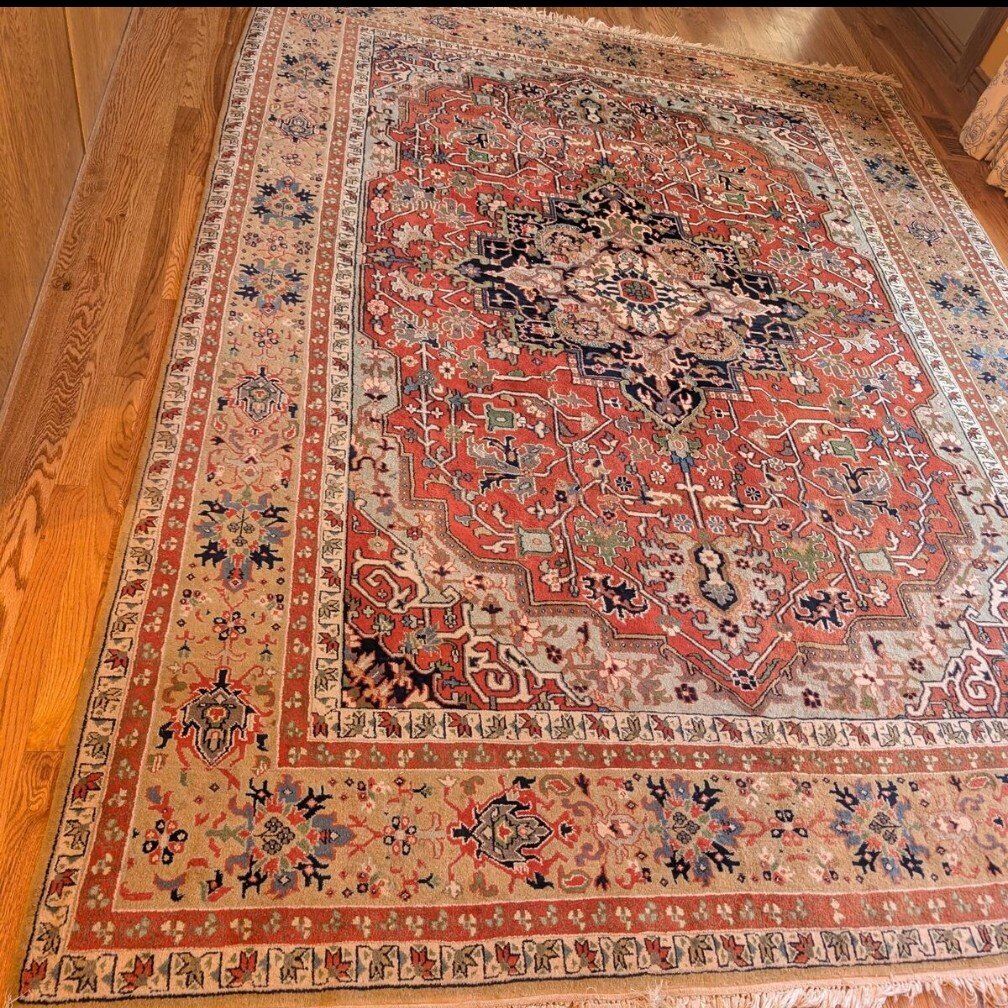 REDUCED Discounted 100% wool Indian hand woven rug