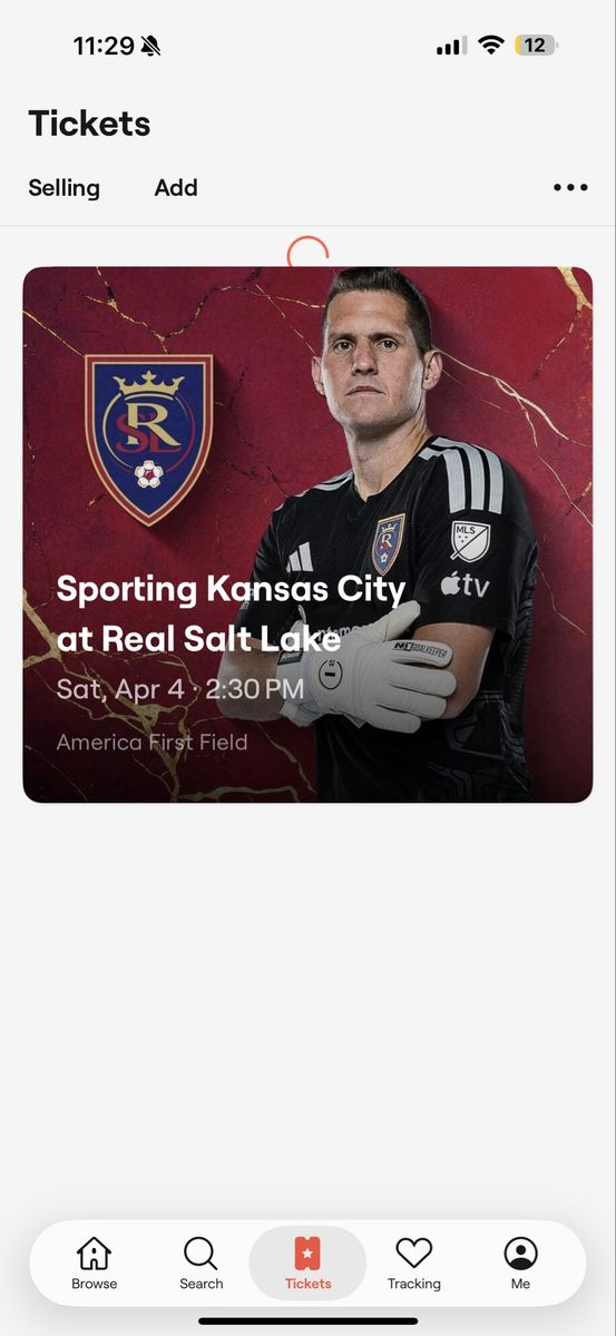 RSL Vs KANSAS TICKETS 4/4