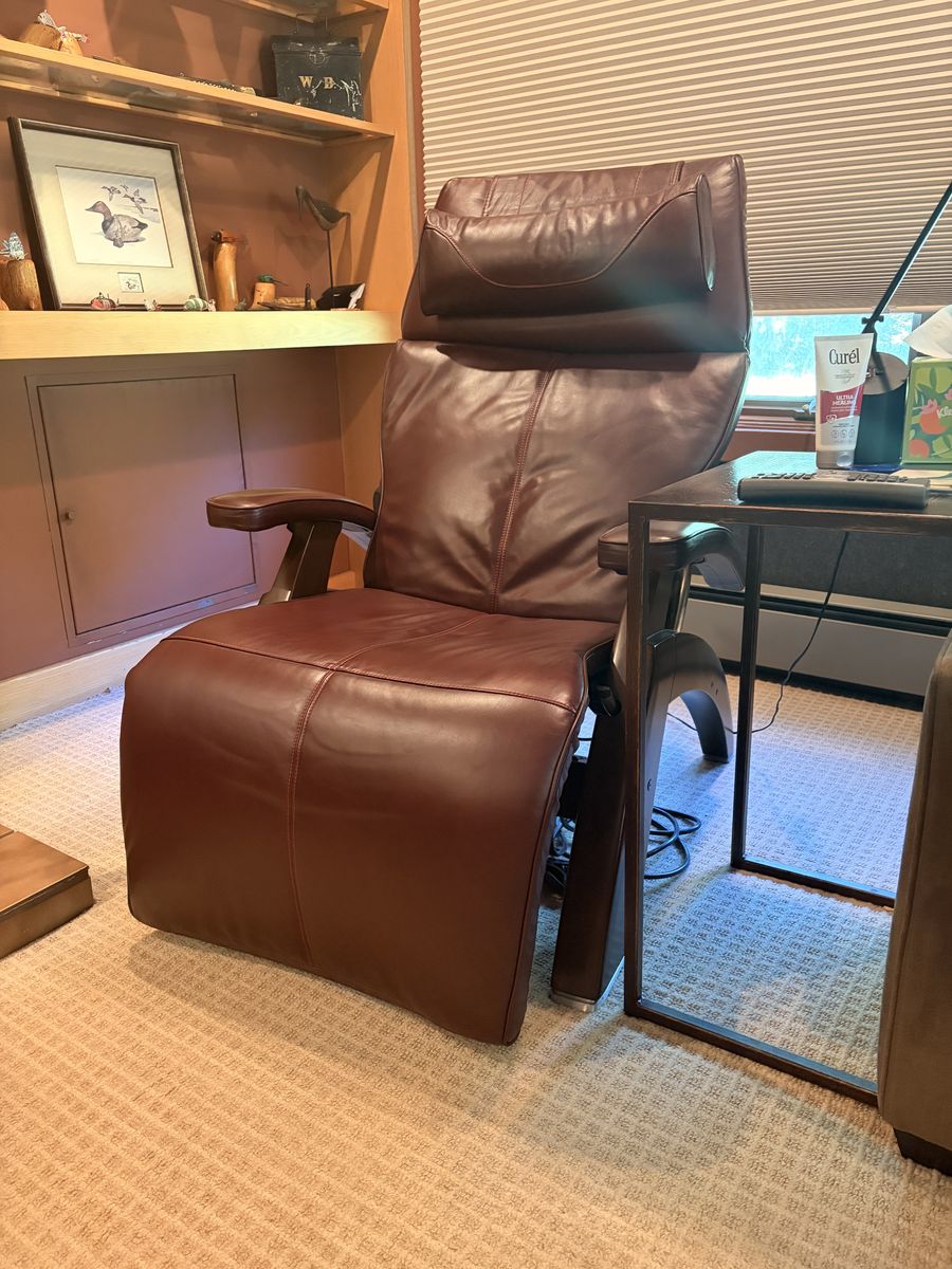 Human Touch Perfect Chair PC-610 Omni-Motion Classic Recliner in Brown Leather