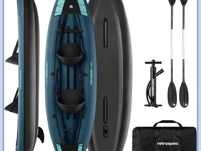 Retrospec Two person inflatable kayak packable nice boat
