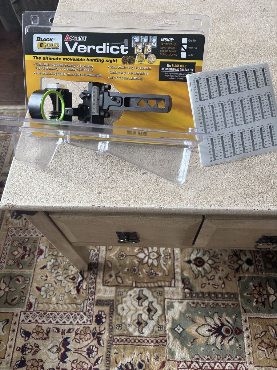 Black Gold Ascent Verdict 3 Pin Slider Sight