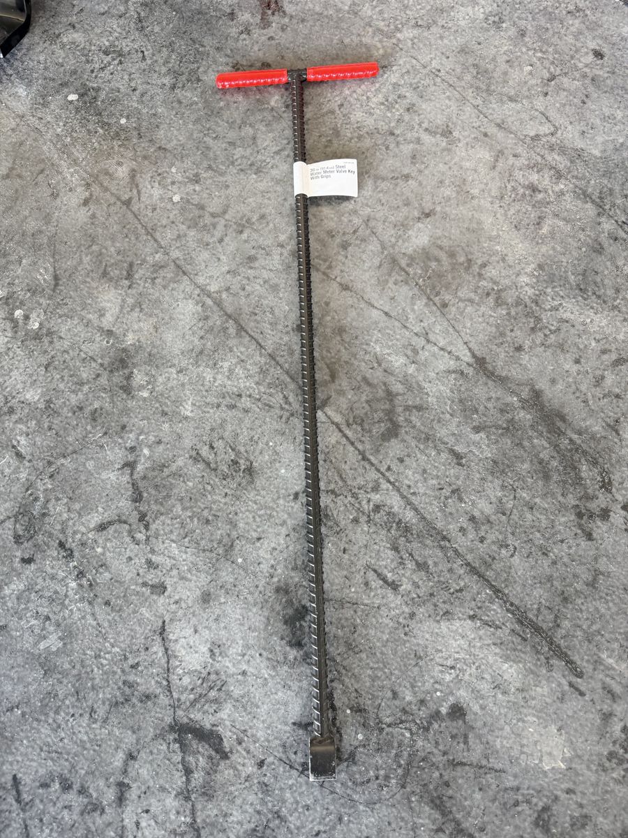 Water meter valve key