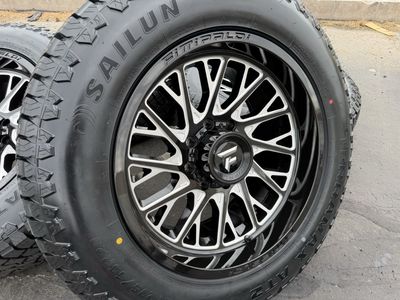 20” Fittipaldi FA08 20x10 8 Lug 8x6.5 | 8x165.1 34” Sailun A/T 275/65R20 Dodge Ram Chevy GMC pre 97 Ford