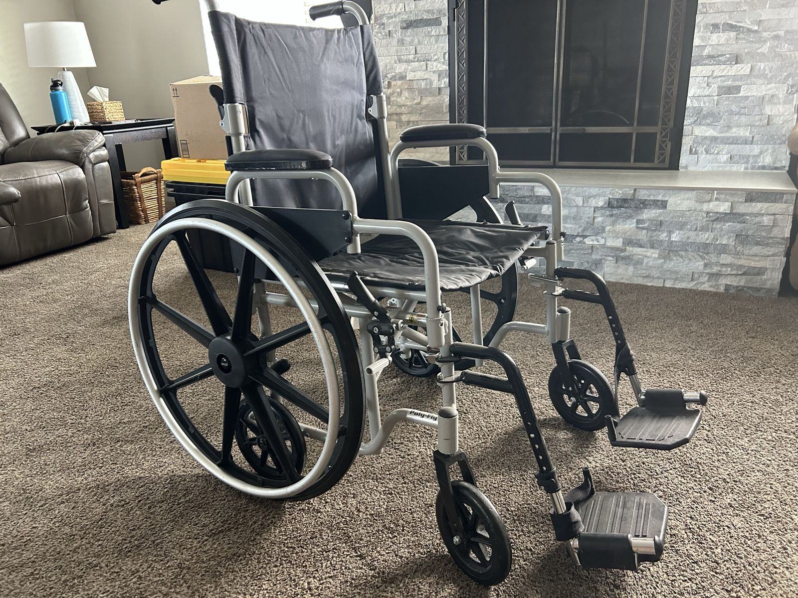 Wheelchair with all attachments
