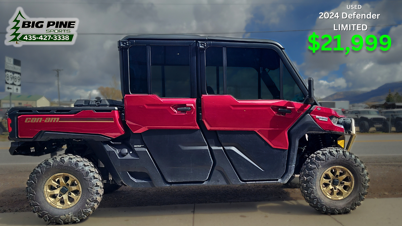 2024 Can-Am Defender Limited HD10 – Enclosed Cab – Heat & A/C