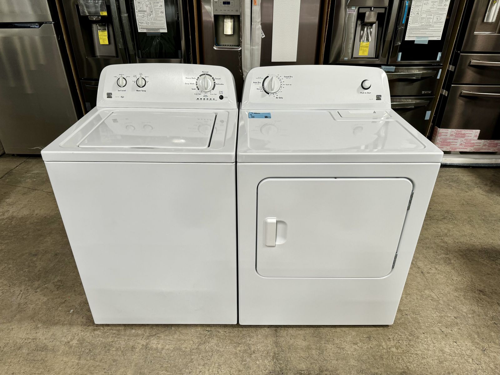 KENMORE WASHER AND DRYER SET
