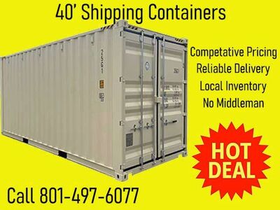 40' One Trip High Cube Shipping Container / Connex Box / Farm Storage / Cabin Storage / Equipment / Tool Storage/ Storage