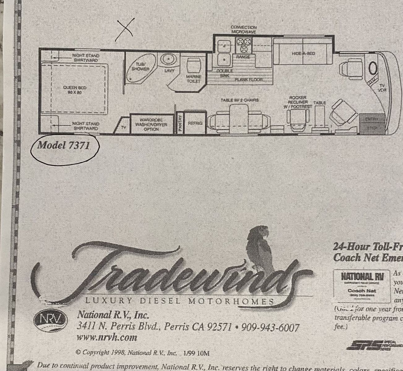 1999 NATIONAL TRADEWINDS CLASS A
