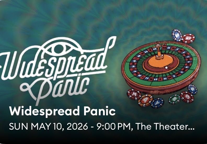 Widespread Panic Ticket 5/10/26