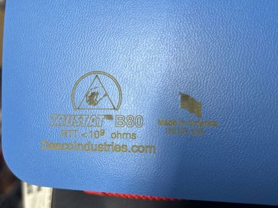 Desco Industries Trustat B80 ESD Mat Blue
