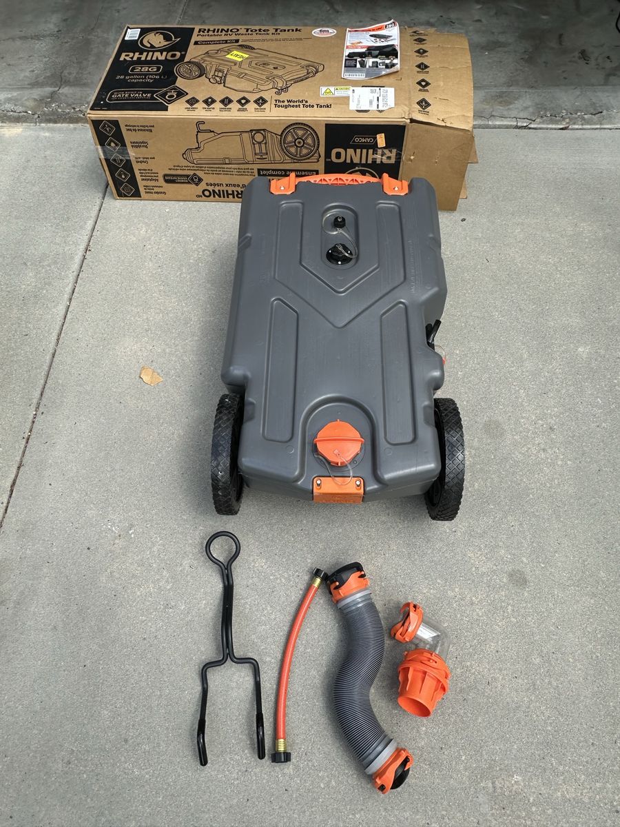 Rhino 28-Gallon Portable RV Tote - Never Used