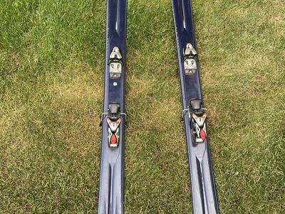 Atomic Big Daddy Downhill Skis with Bindings.