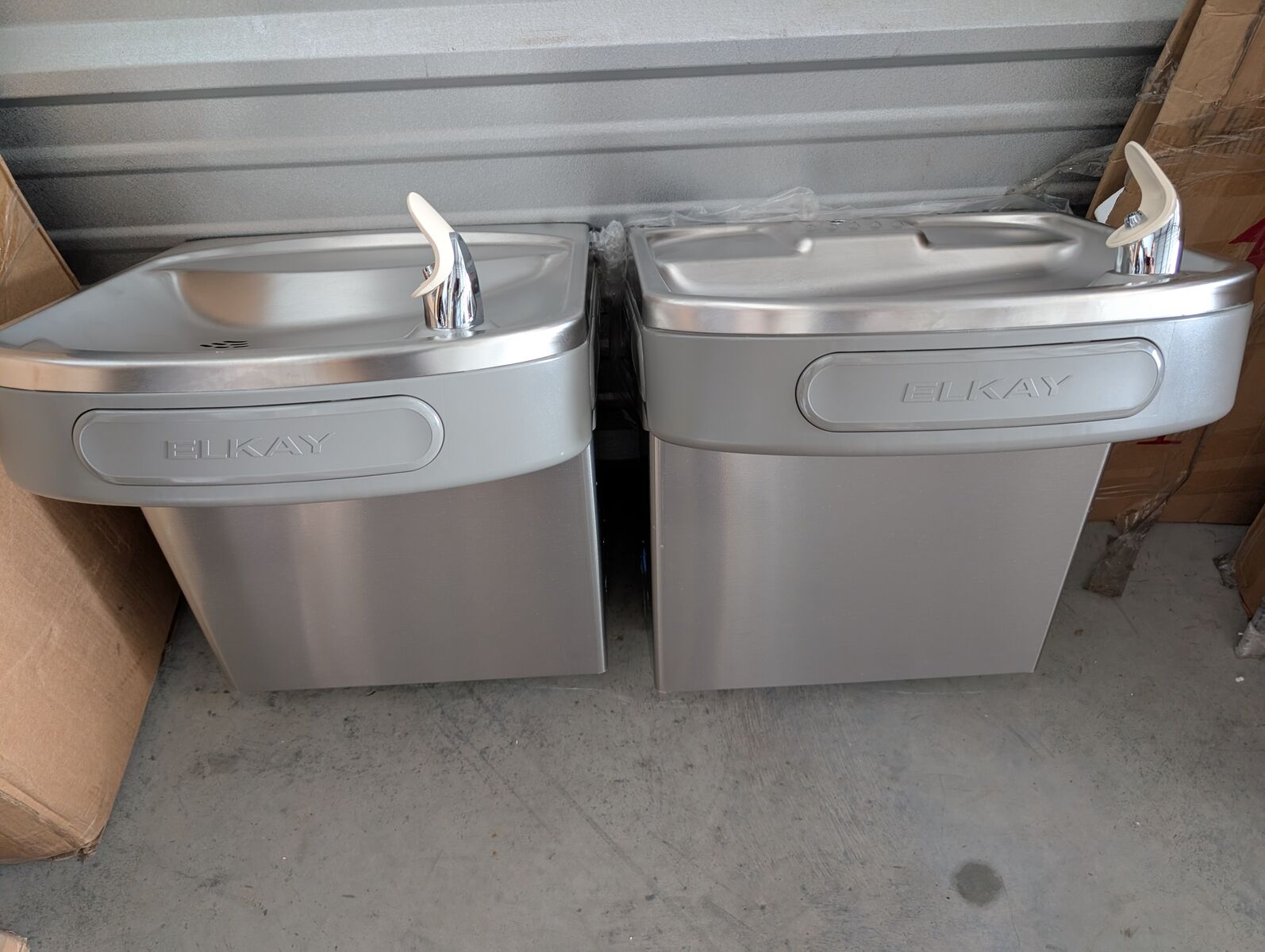 Elkay Stainless Steel Dual Drinking Fountains New and ready to install ezstlddwssc
