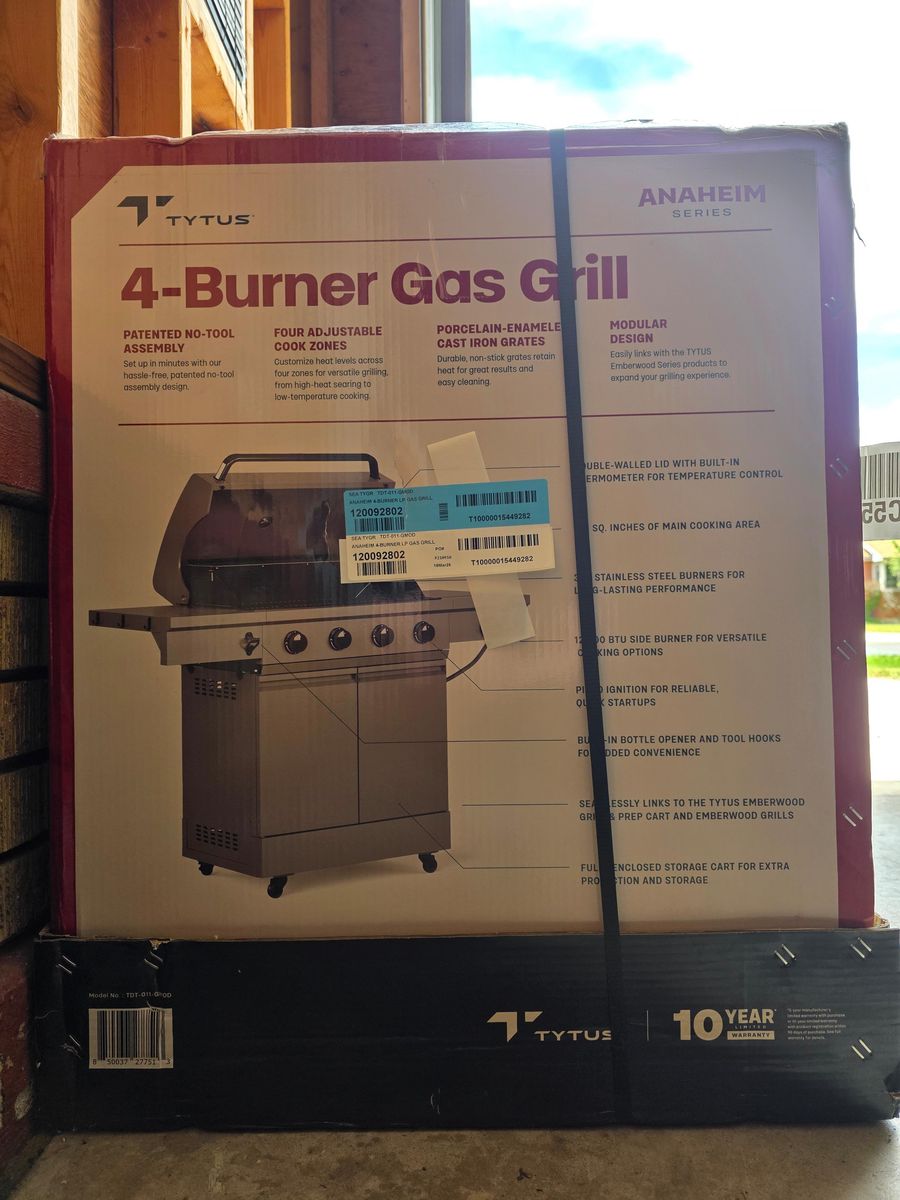 TYTUS 4-Burner Gas Grill-NEW IN BOX