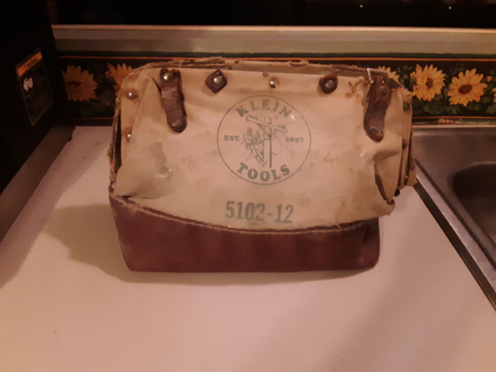 Vintage Klein Tools Lineman Bag 5102-12 Comes with Line Gear Tools Package Deal