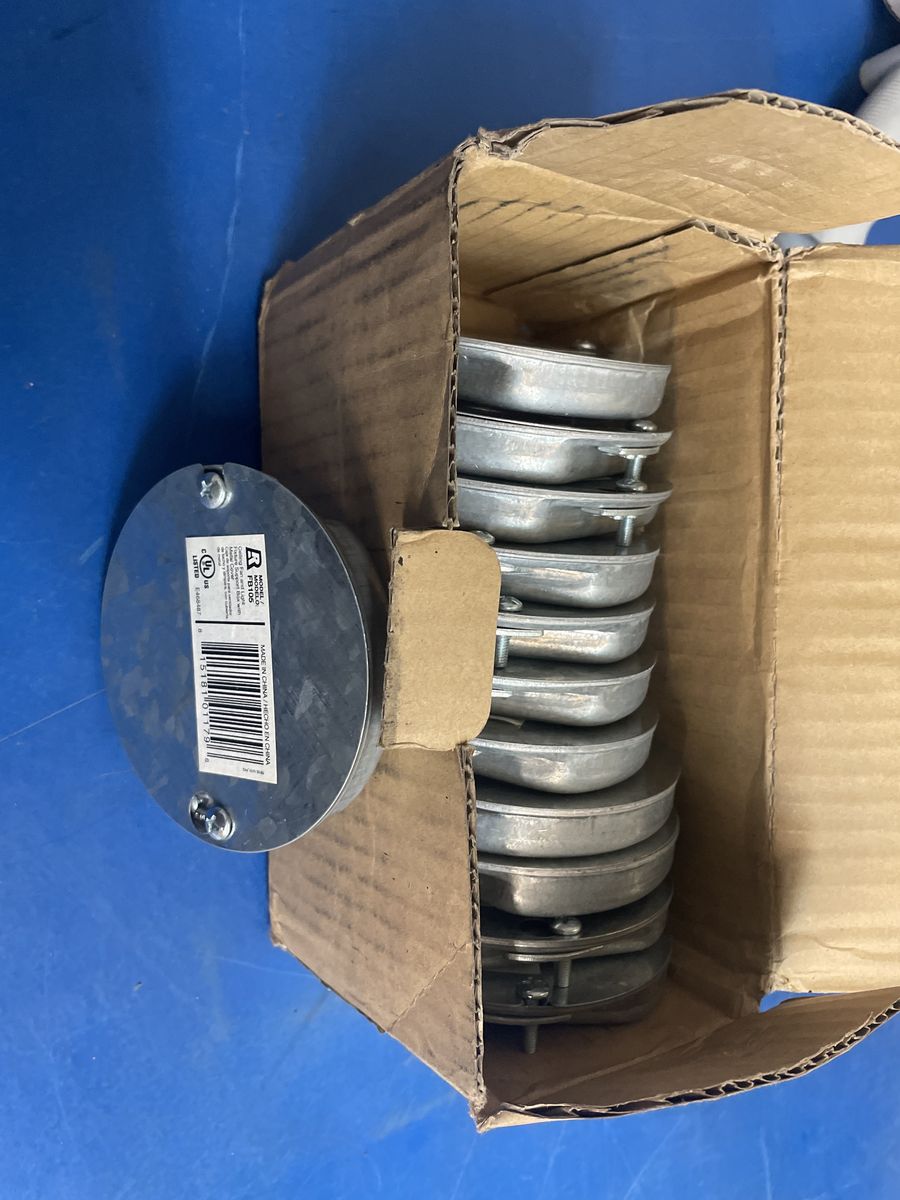 Ceiling Fan Light Fixture Support Box Metal Cover Box of 12 FB105 New