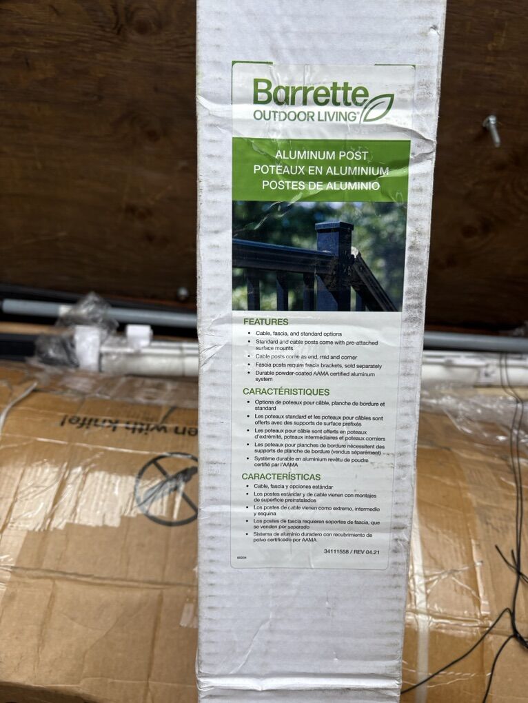Barrette Outdoor Living – Aluminum Railing Post 