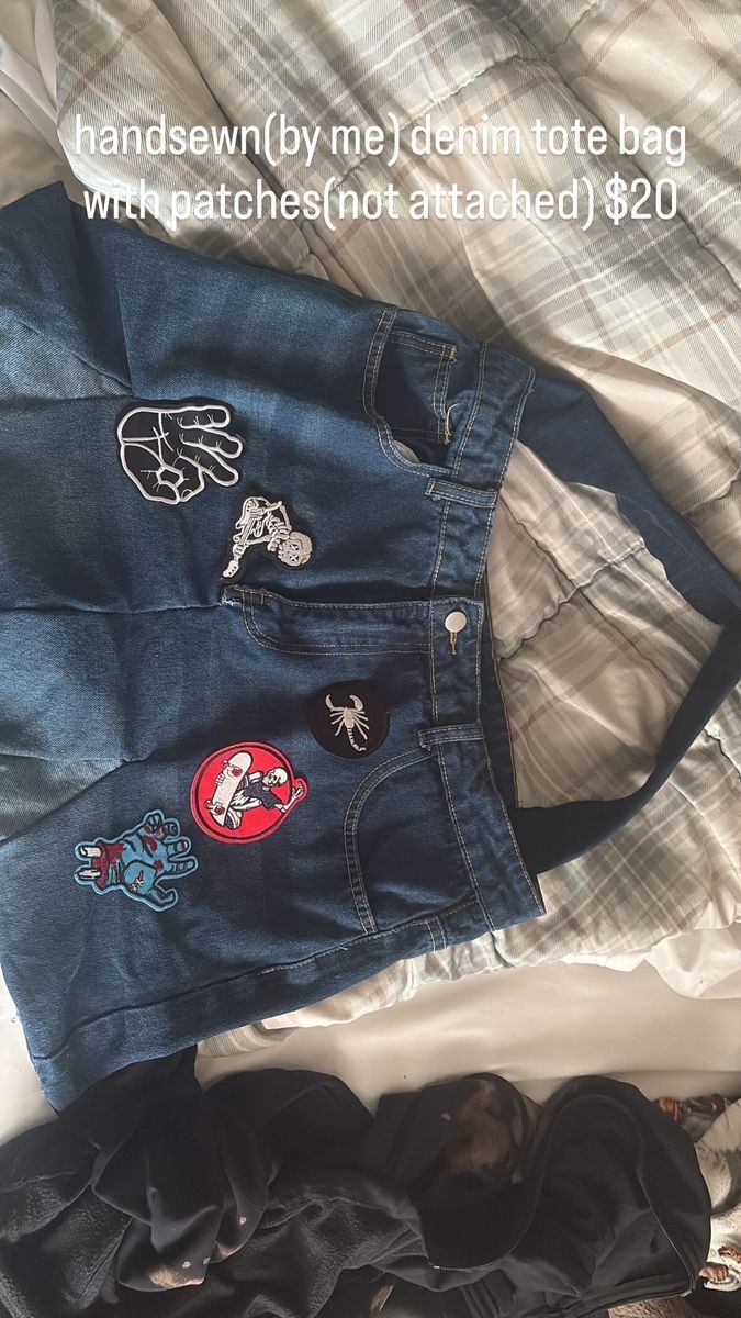 Handmade Upcycled Denim Bag