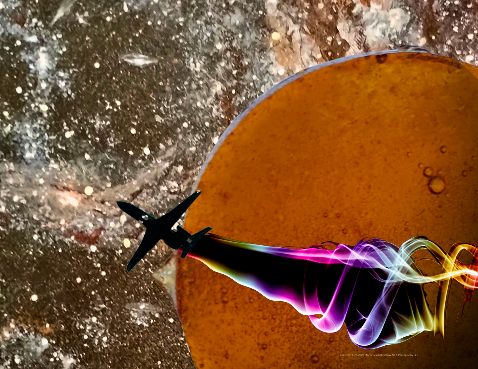 Space plane - Canvas Print
