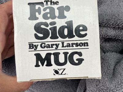 The Far Side by Gary Larson "Decaffeinated Coffee" Ceramic Mug - New in Box