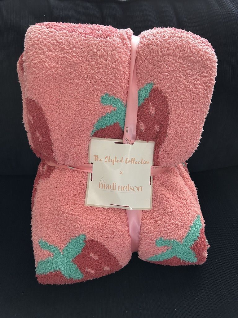 Strawberry Blanket The Styled Collection by Madi Nelson